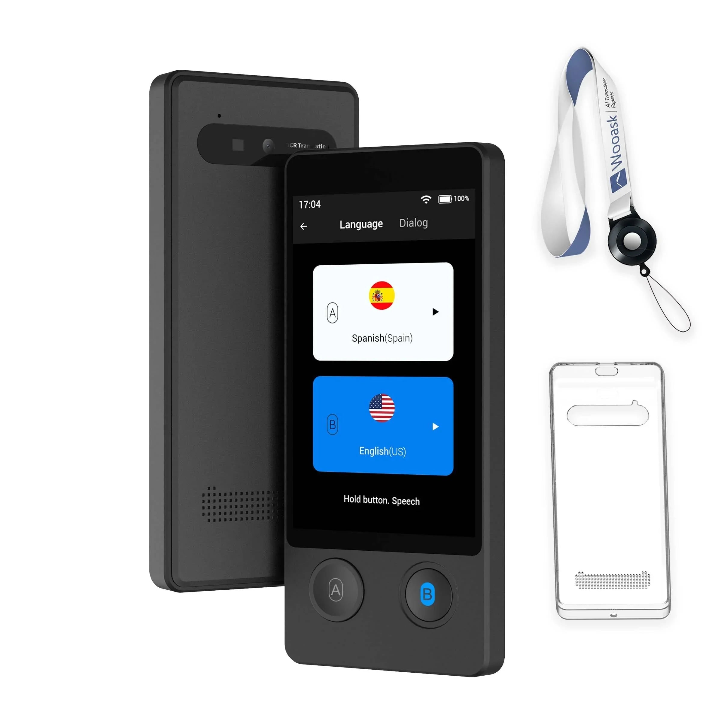 Polyverus® W12 AI Language Translator – 144 Languages, Offline & Online, 98% Accurate