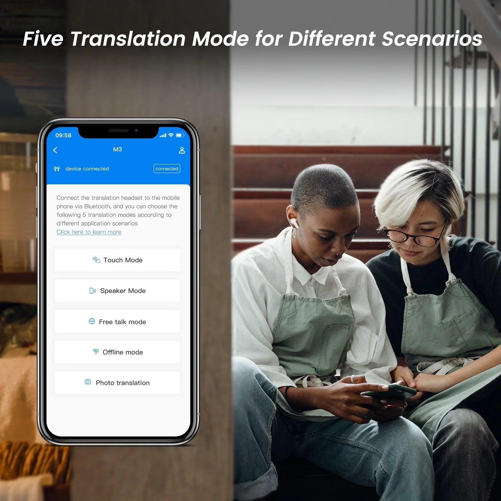 Polyverus® M3 AI Translator Earbuds – Real-Time Language & Offline Mode